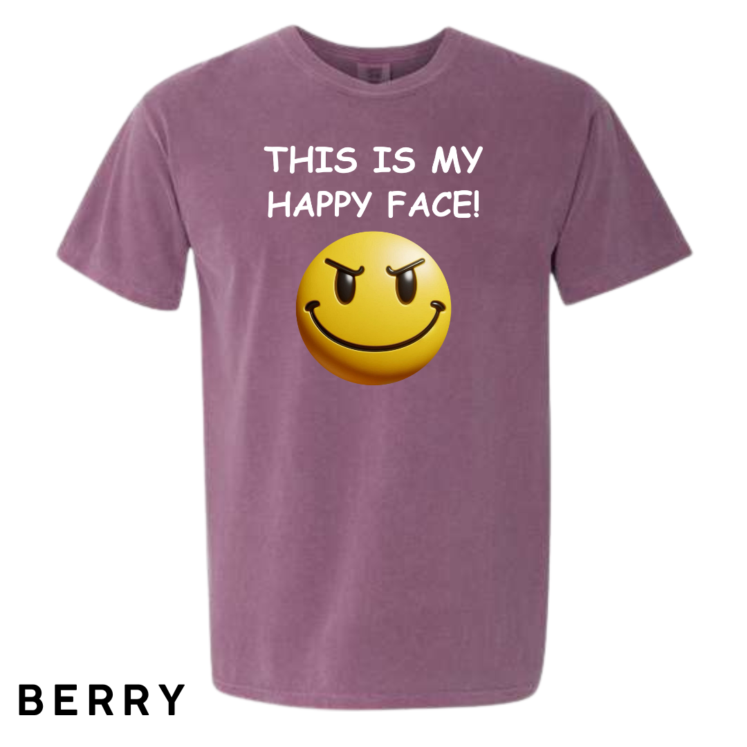 This Is My Happy Face Graphic T-Shirt