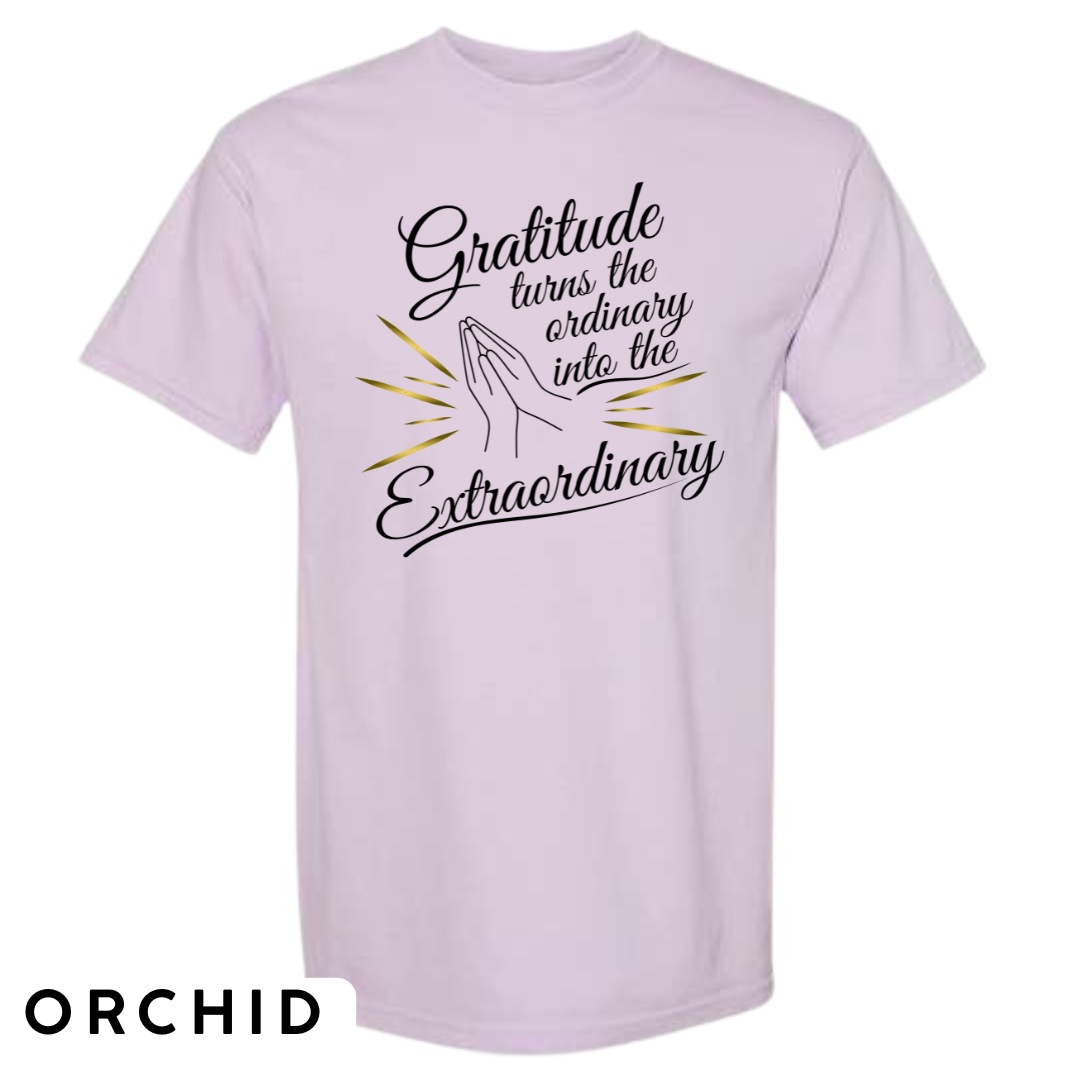 Gratitude Turns the Ordinary to Extraordinary Graphic T-Shirt