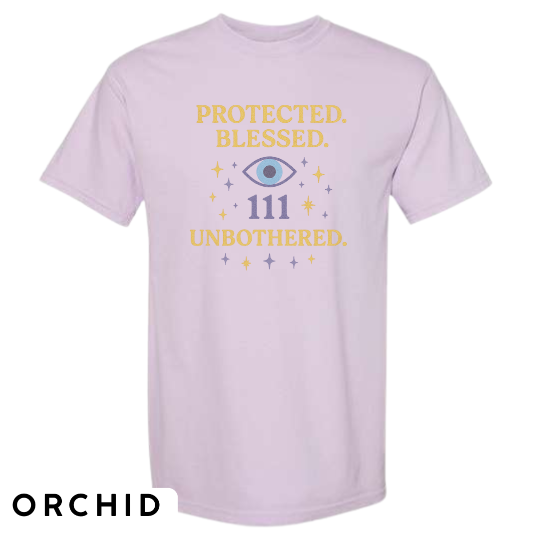 Protected. Blessed. 111. Unbothered. Graphic T-Shirt