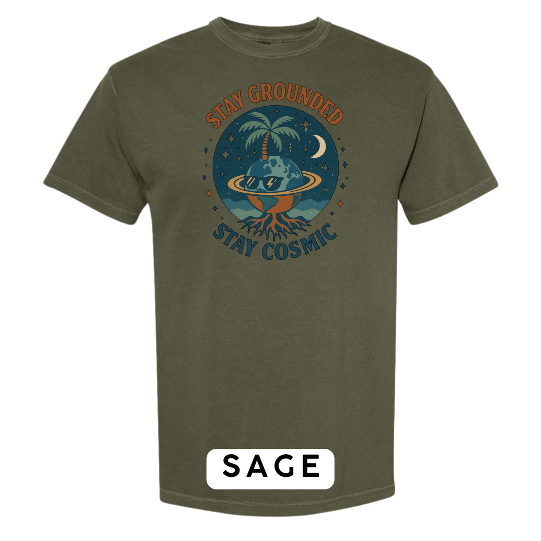 Stay Grounded Stay Cosmic Graphic T-Shirt