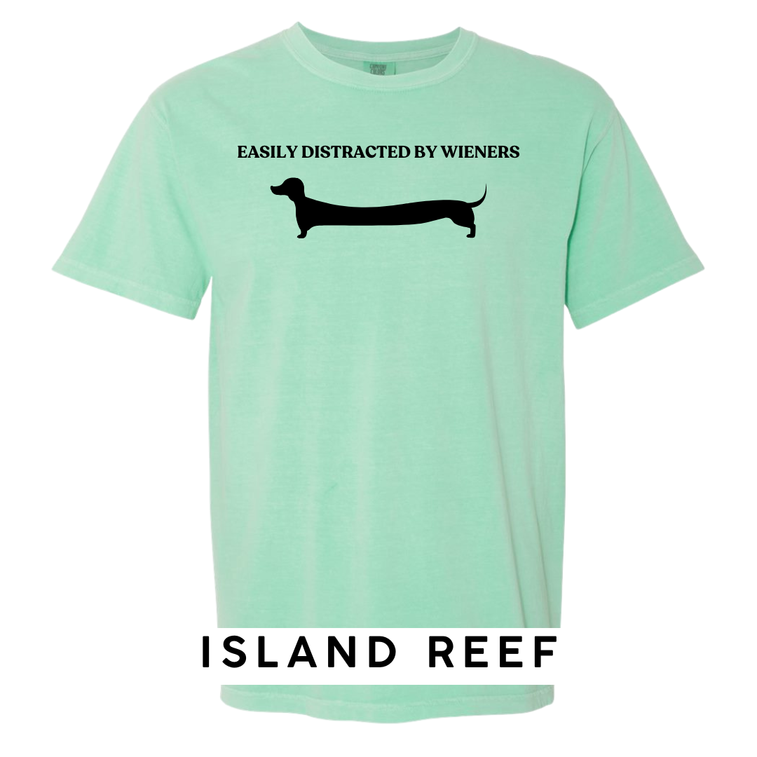 Easily Distracted by Wieners Graphic T-Shirt