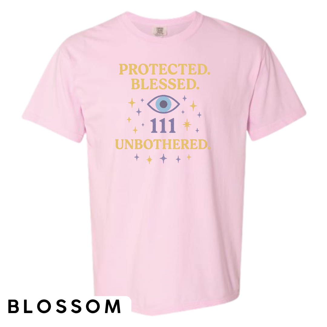 Protected. Blessed. 111. Unbothered. Graphic T-Shirt