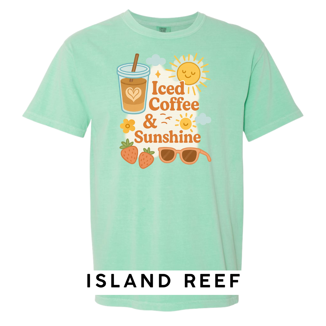 Iced Coffee & Sunshine Graphic T-Shirt