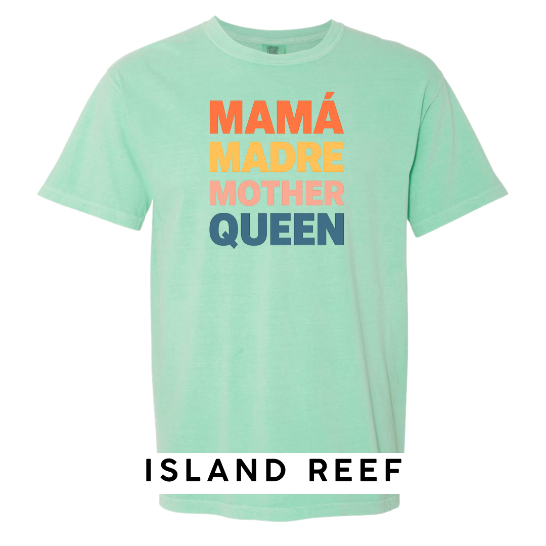 Mamá Madre Mother Queen Graphic T-Shirt