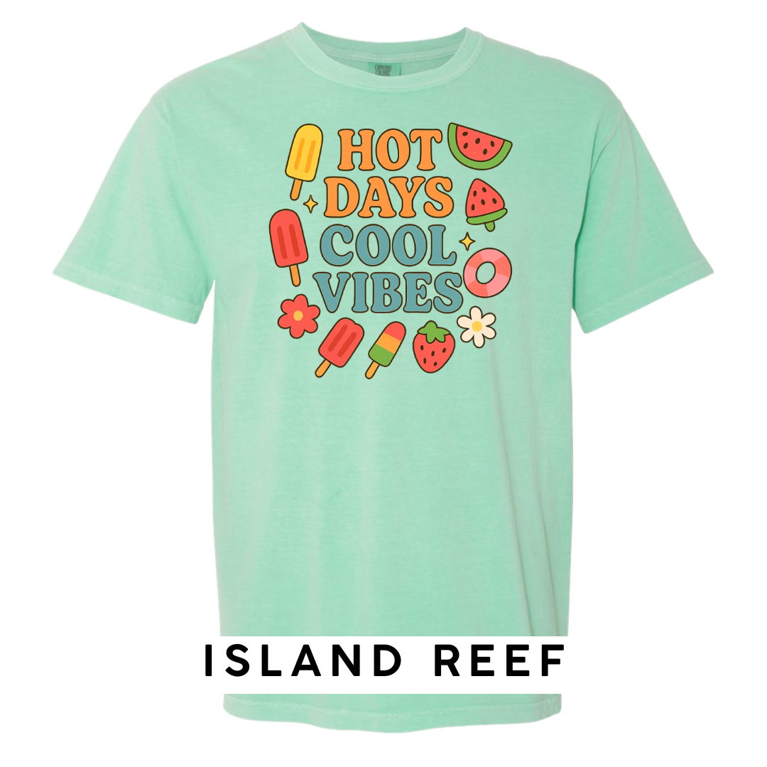 Hot Days Cool Vibes Graphic T-Shirt