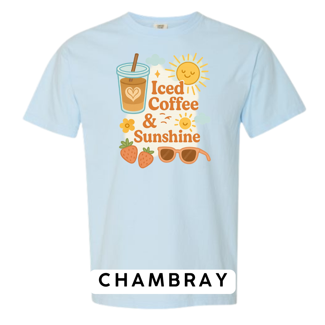 Iced Coffee & Sunshine Graphic T-Shirt
