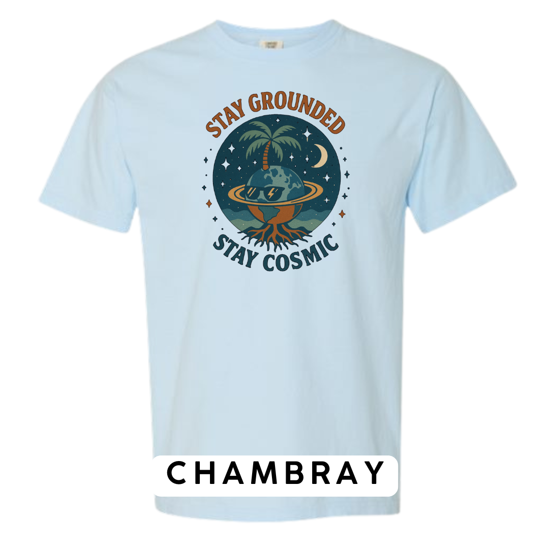 Stay Grounded Stay Cosmic Graphic T-Shirt