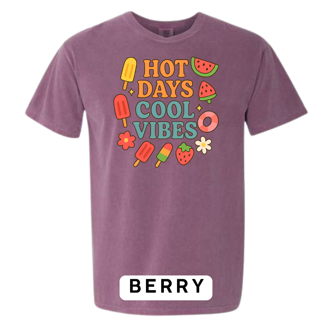 Hot Days Cool Vibes Graphic T-Shirt