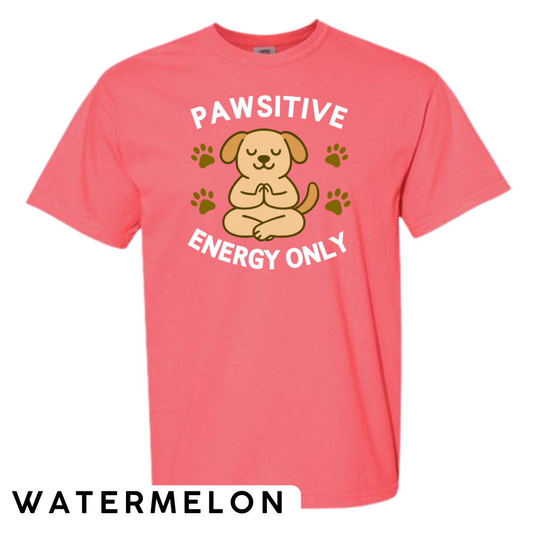 Pawsitive Energy Only Graphic T-Shirt