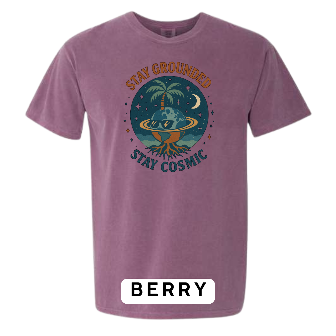 Stay Grounded Stay Cosmic Graphic T-Shirt