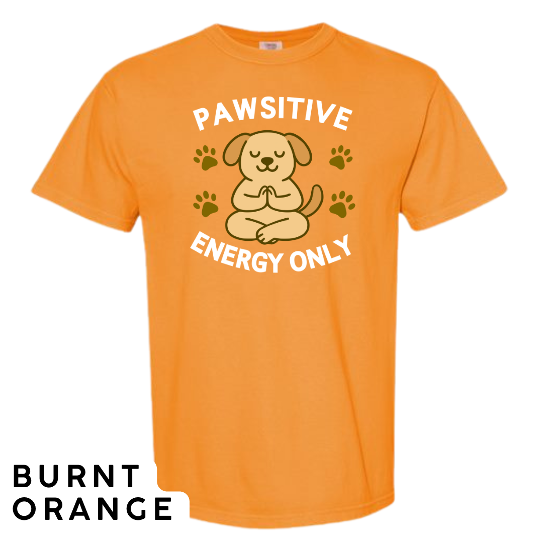 Pawsitive Energy Only Graphic T-Shirt