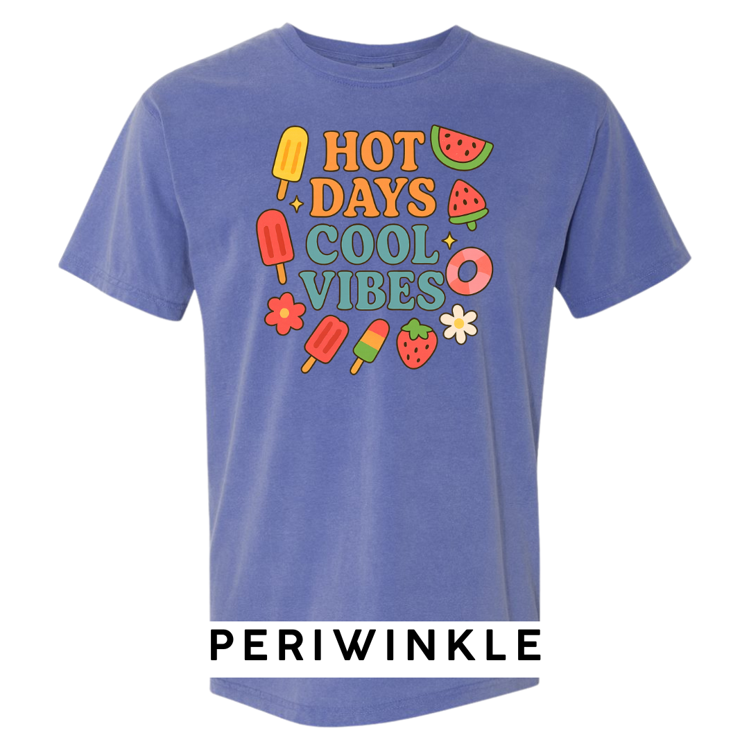 Hot Days Cool Vibes Graphic T-Shirt