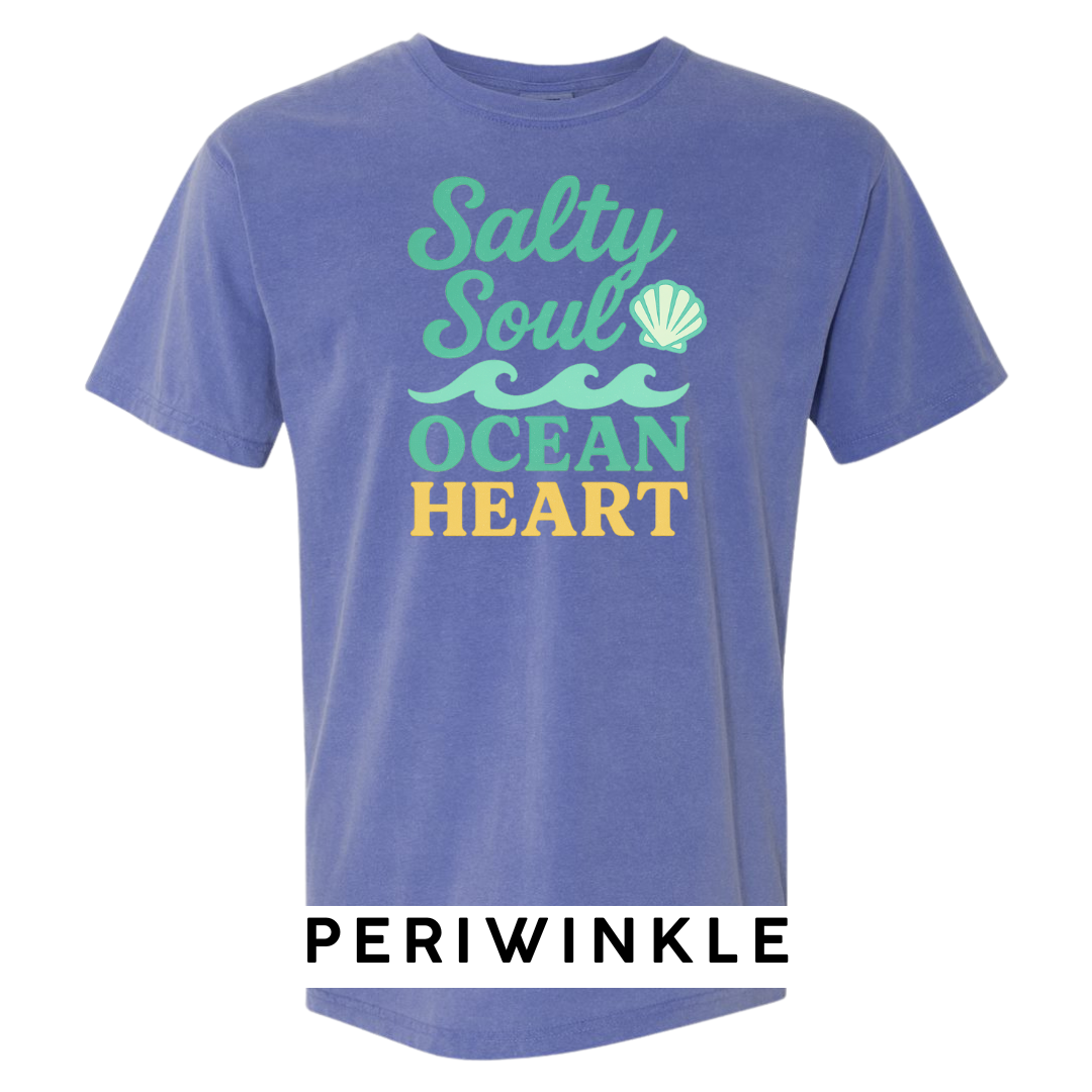 Salty Soul, Ocean Heart Graphic T-Shirt