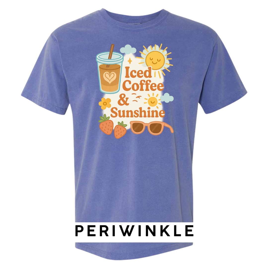 Iced Coffee & Sunshine Graphic T-Shirt