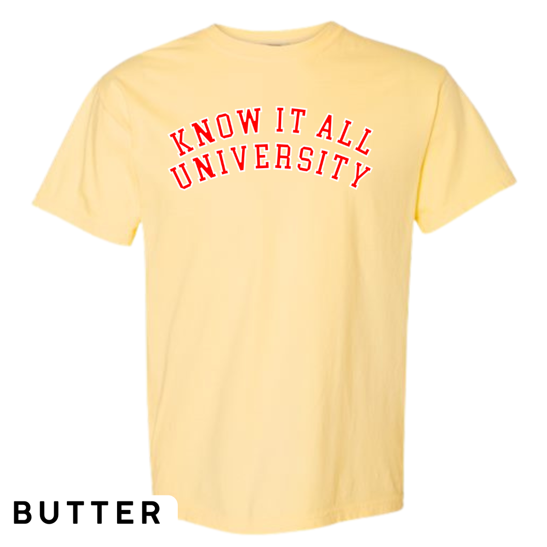 Know It All University Graphic T-Shirt