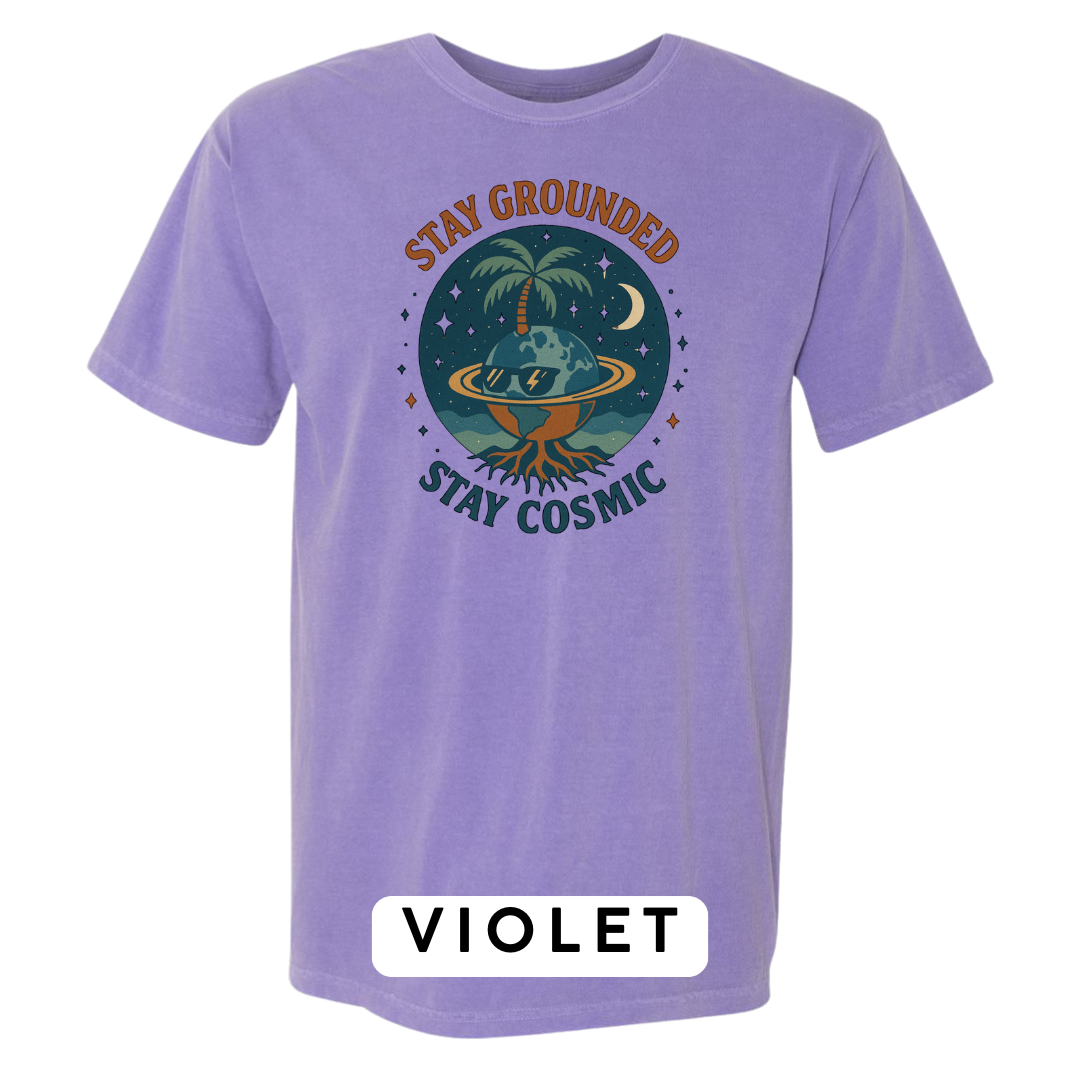 Stay Grounded Stay Cosmic Graphic T-Shirt