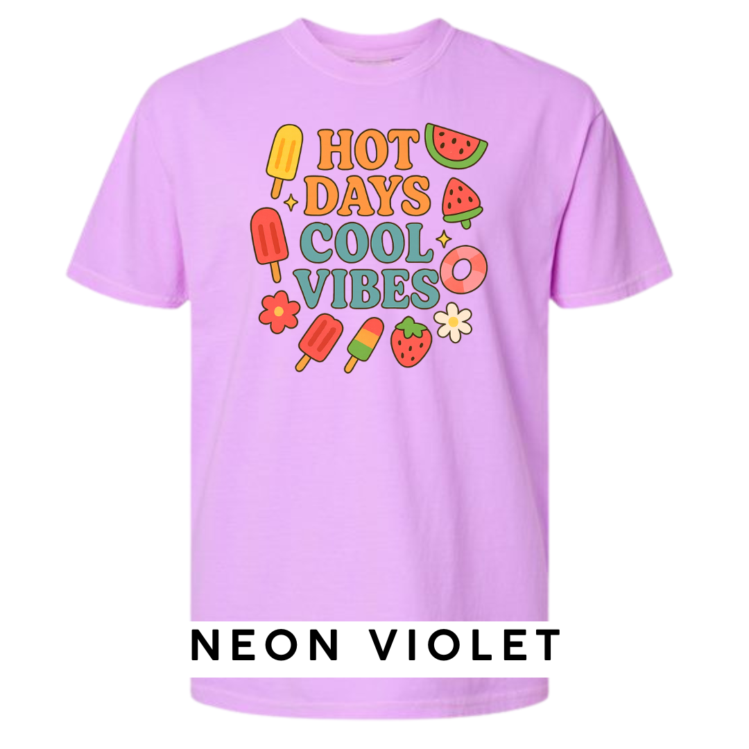 Hot Days Cool Vibes Graphic T-Shirt