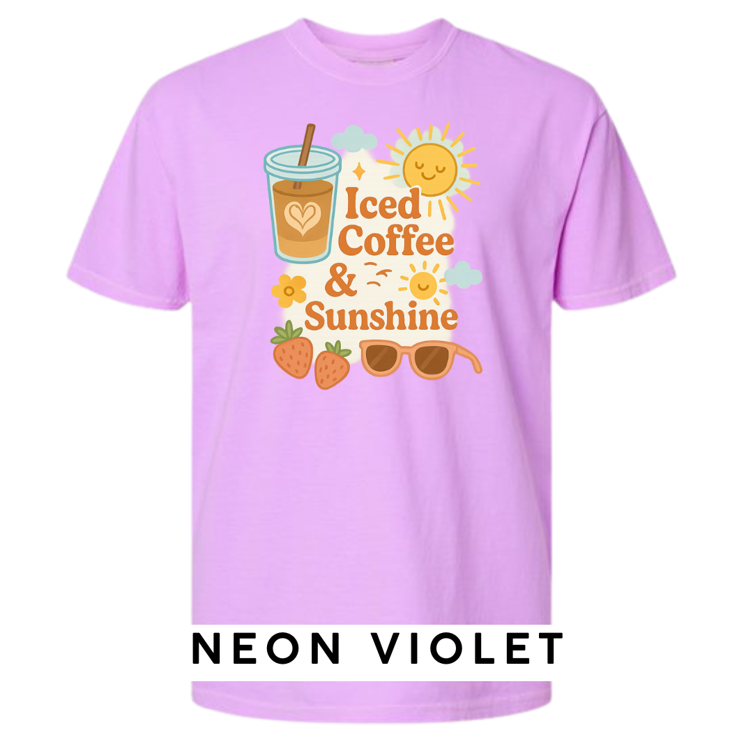 Iced Coffee & Sunshine Graphic T-Shirt