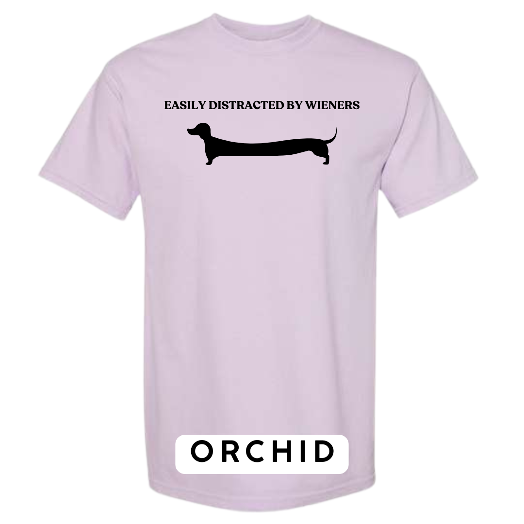Easily Distracted by Wieners Graphic T-Shirt