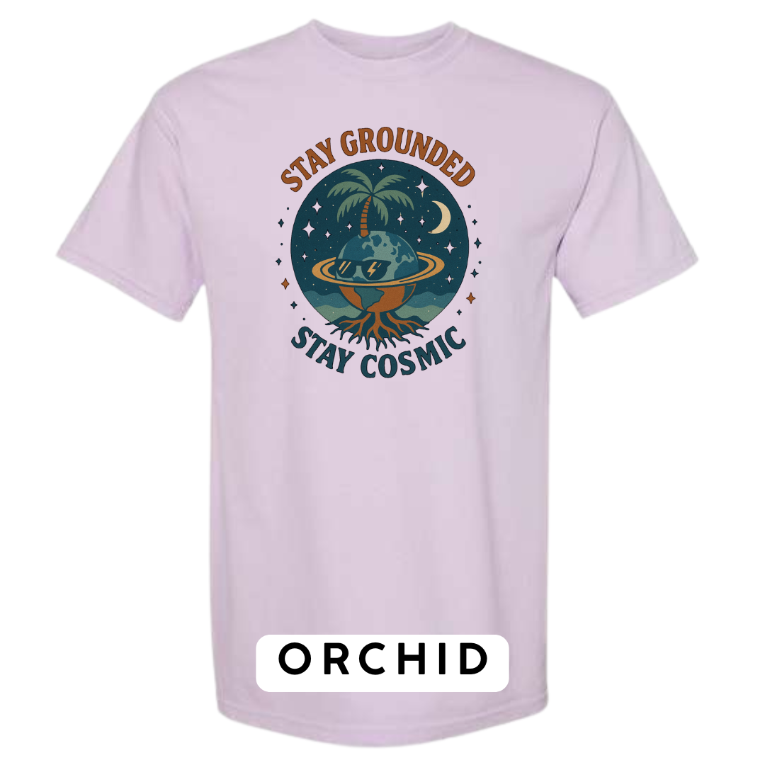 Stay Grounded Stay Cosmic Graphic T-Shirt