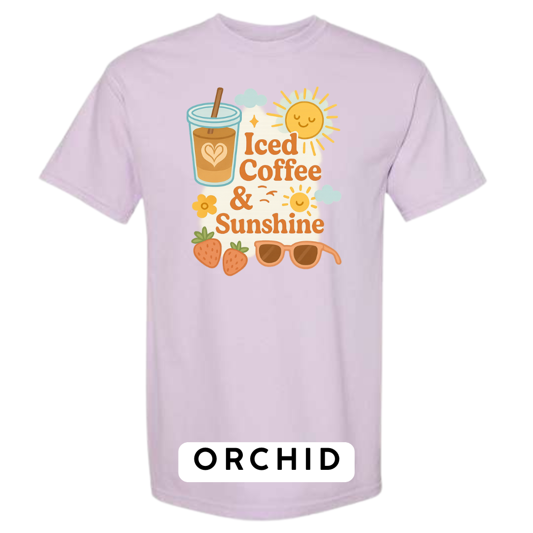 Iced Coffee & Sunshine Graphic T-Shirt