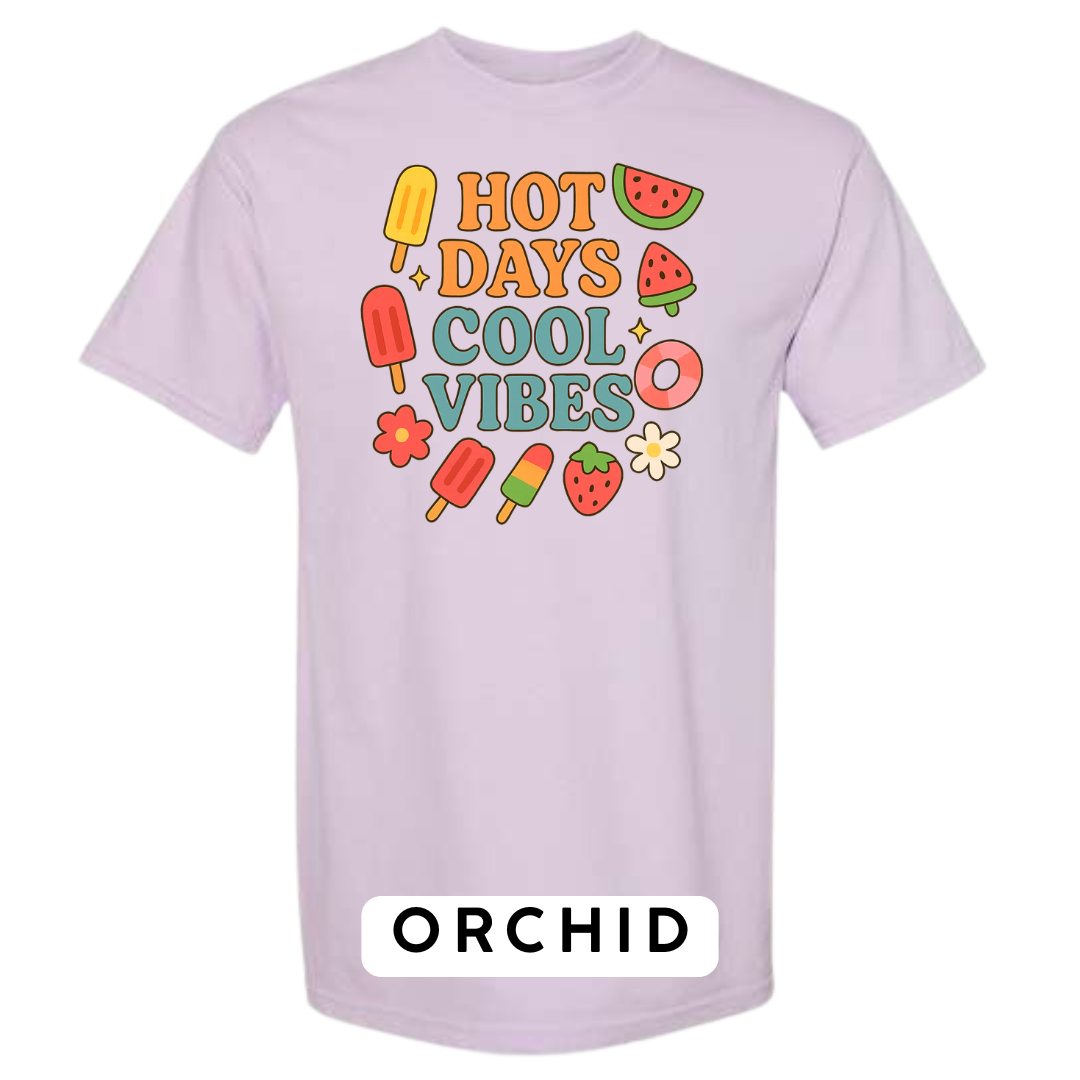 Hot Days Cool Vibes Graphic T-Shirt