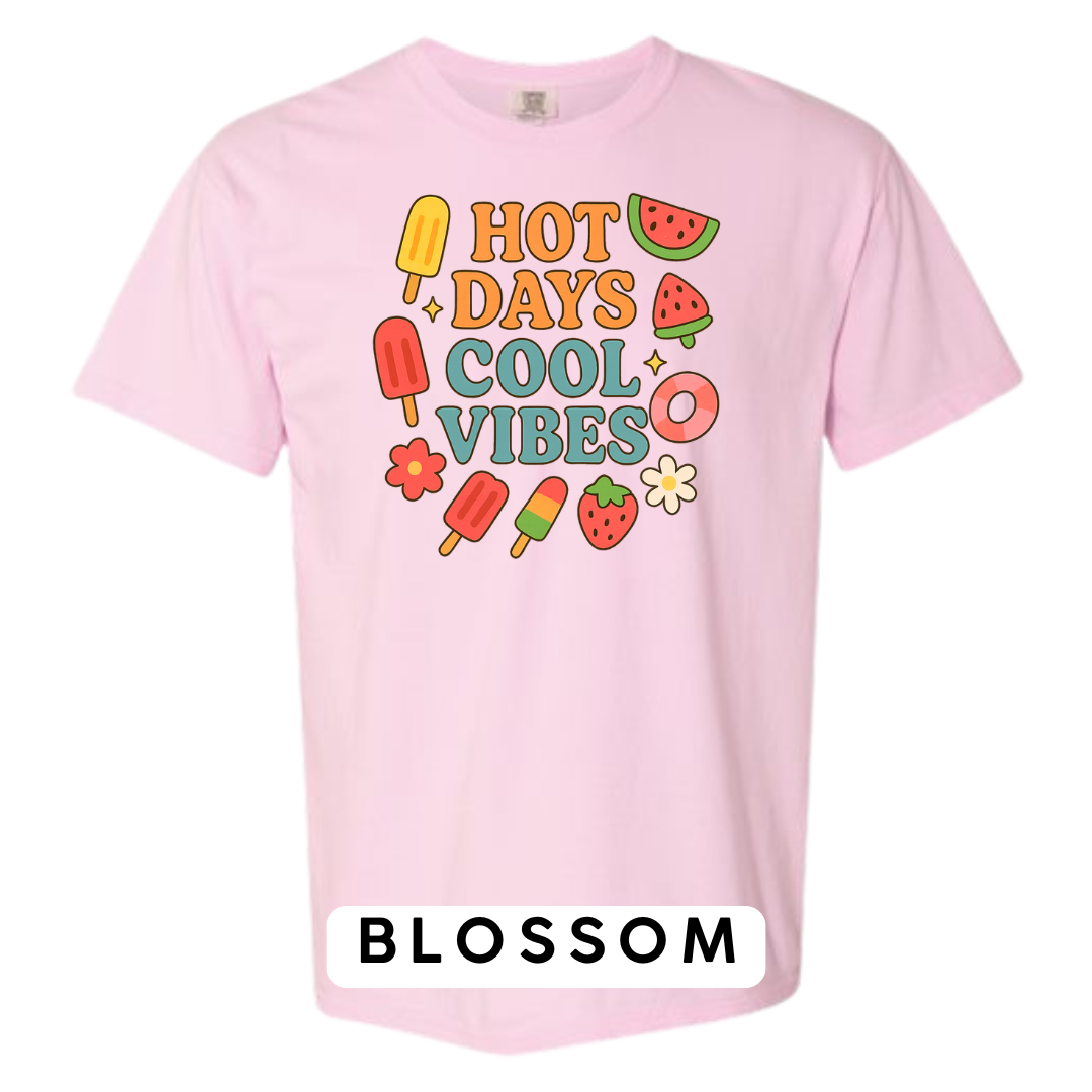 Hot Days Cool Vibes Graphic T-Shirt