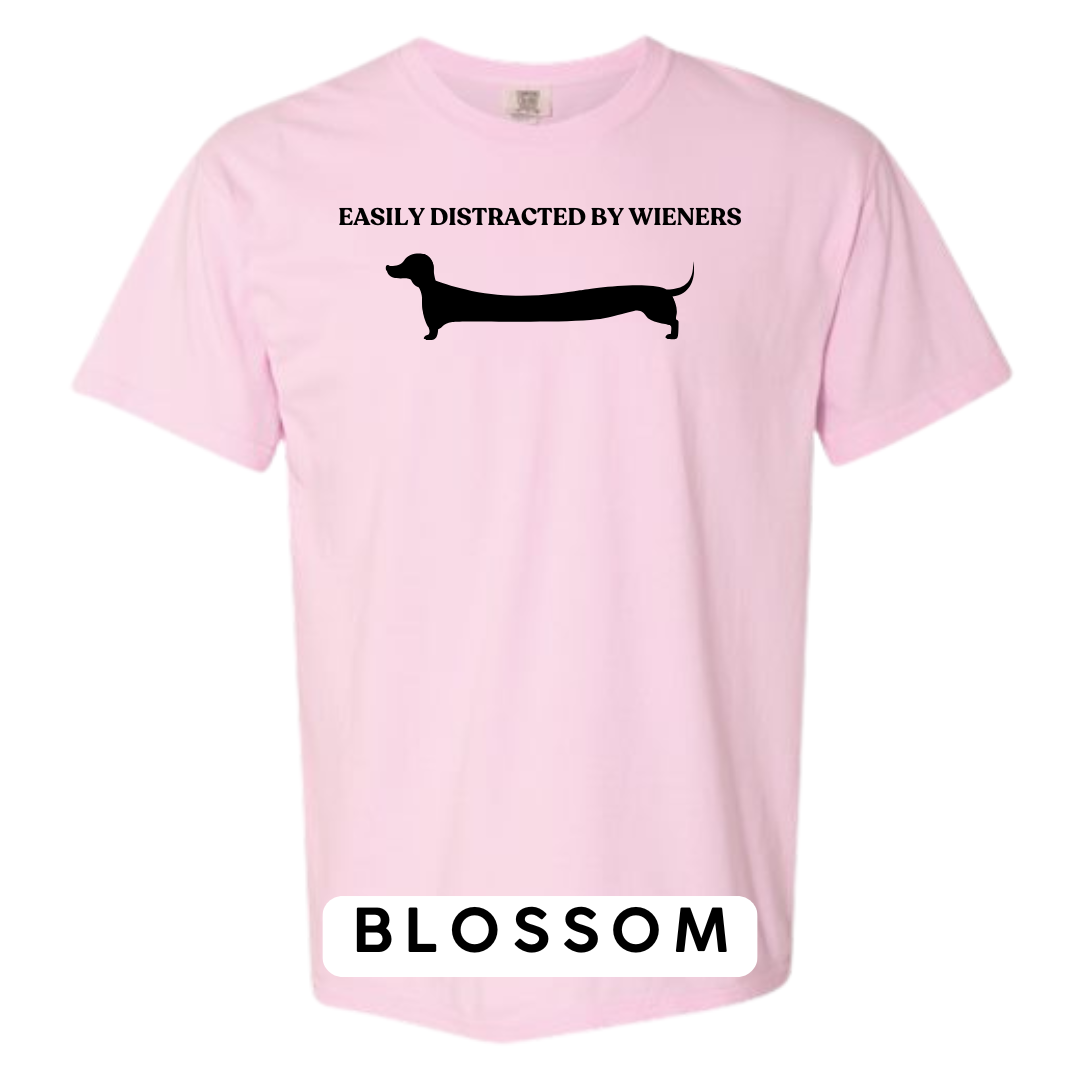 Easily Distracted by Wieners Graphic T-Shirt