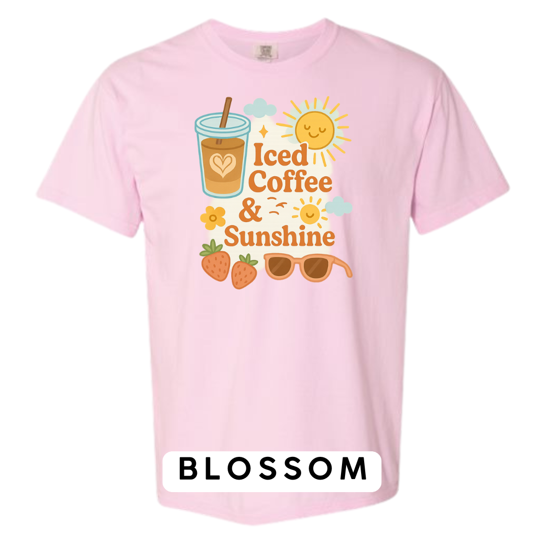 Iced Coffee & Sunshine Graphic T-Shirt