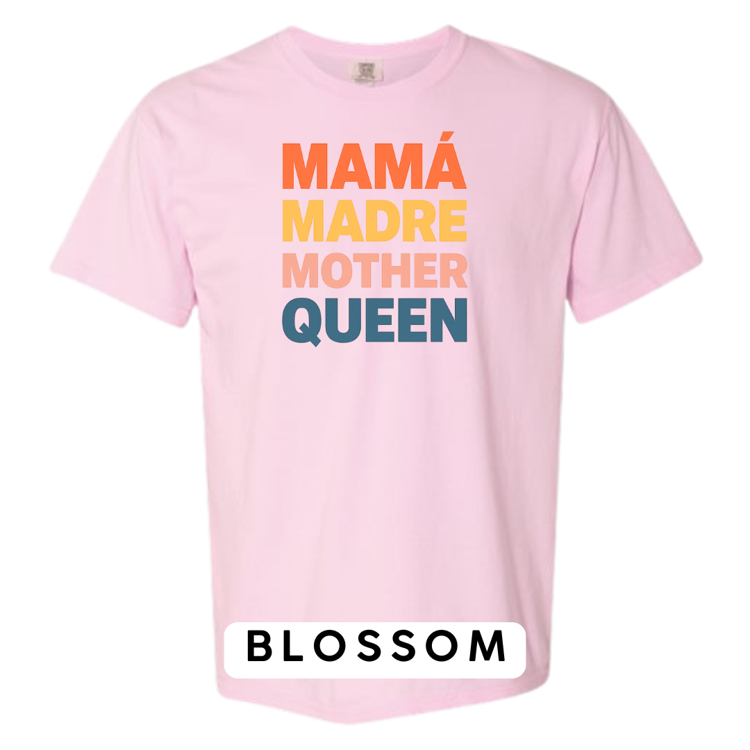 Mamá Madre Mother Queen Graphic T-Shirt