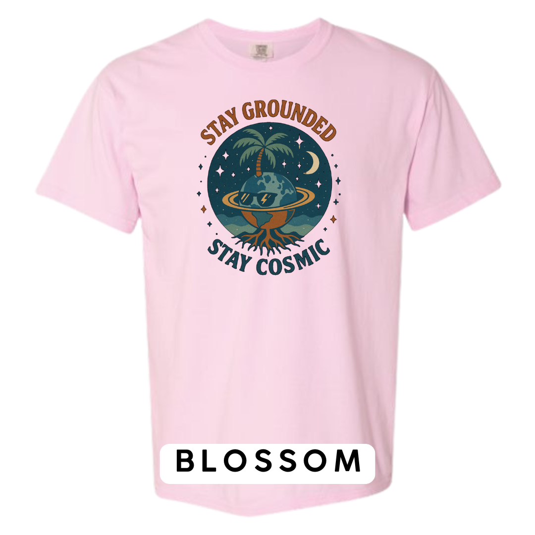 Stay Grounded Stay Cosmic Graphic T-Shirt