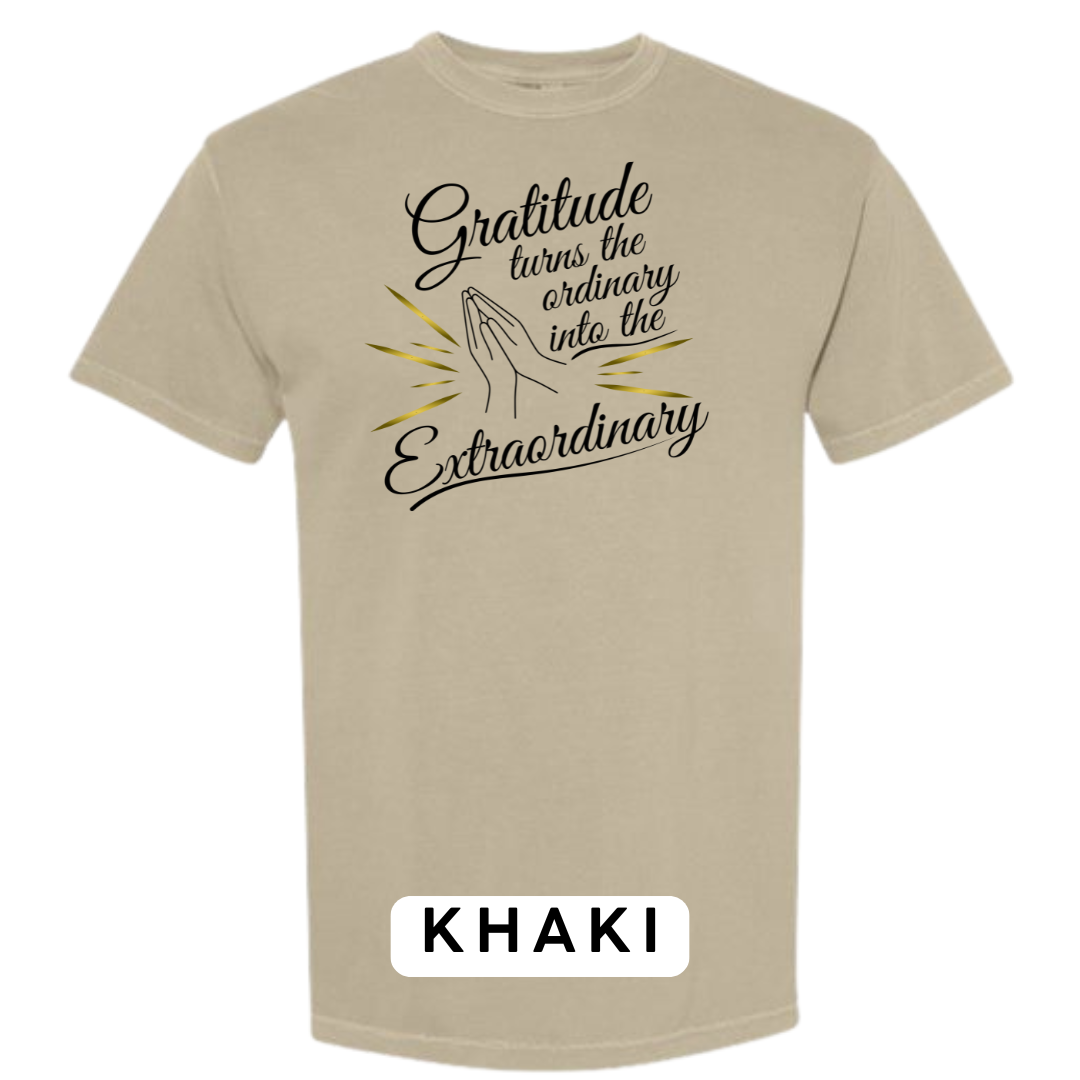 Gratitude Turns the Ordinary to Extraordinary Graphic T-Shirt