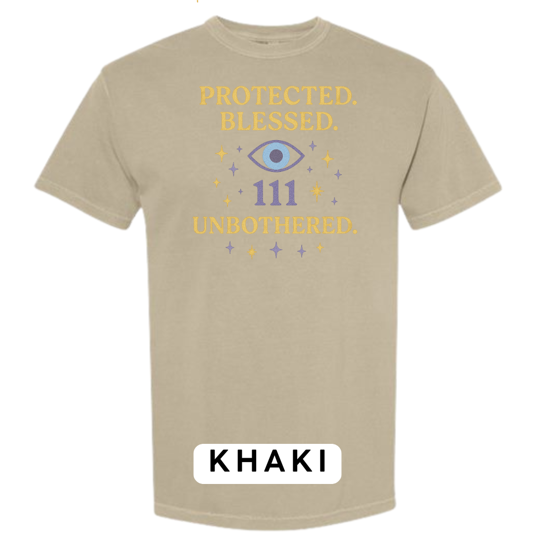Protected. Blessed. 111. Unbothered. Graphic T-Shirt