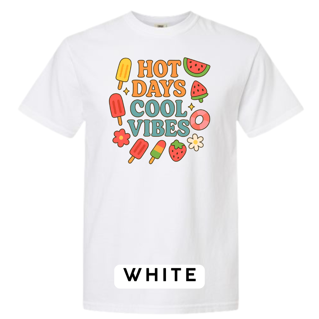 Hot Days Cool Vibes Graphic T-Shirt