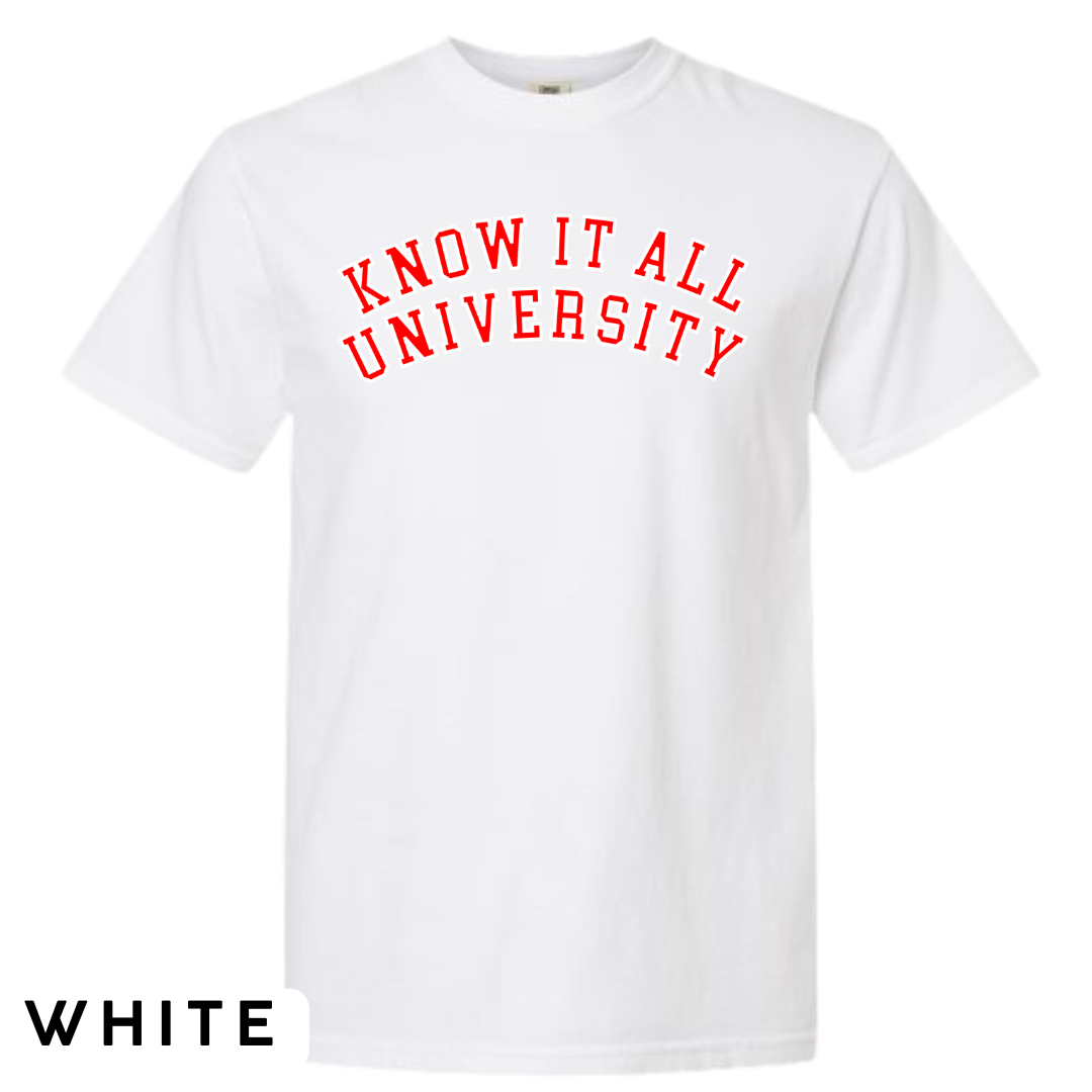 Know It All University Graphic T-Shirt