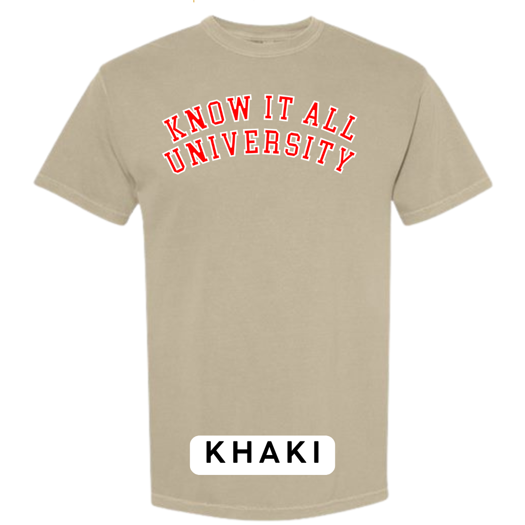 Know It All University Graphic T-Shirt