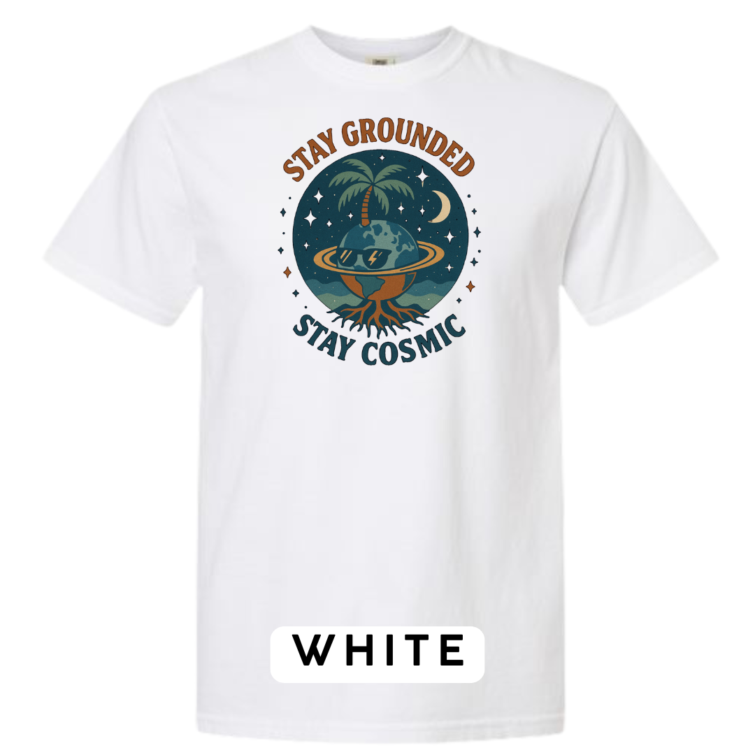 Stay Grounded Stay Cosmic Graphic T-Shirt