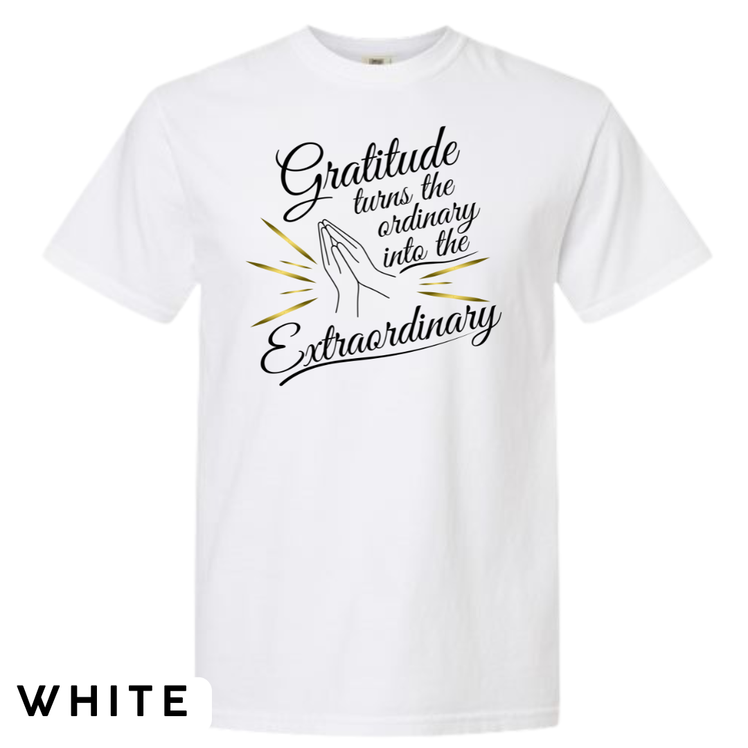Gratitude Turns the Ordinary to Extraordinary Graphic T-Shirt