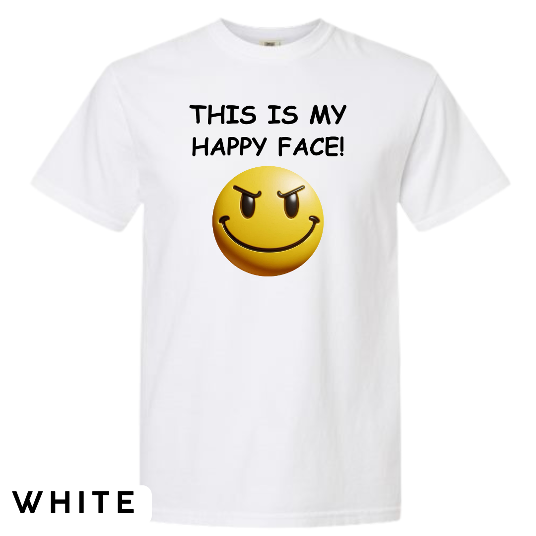 This Is My Happy Face Graphic T-Shirt