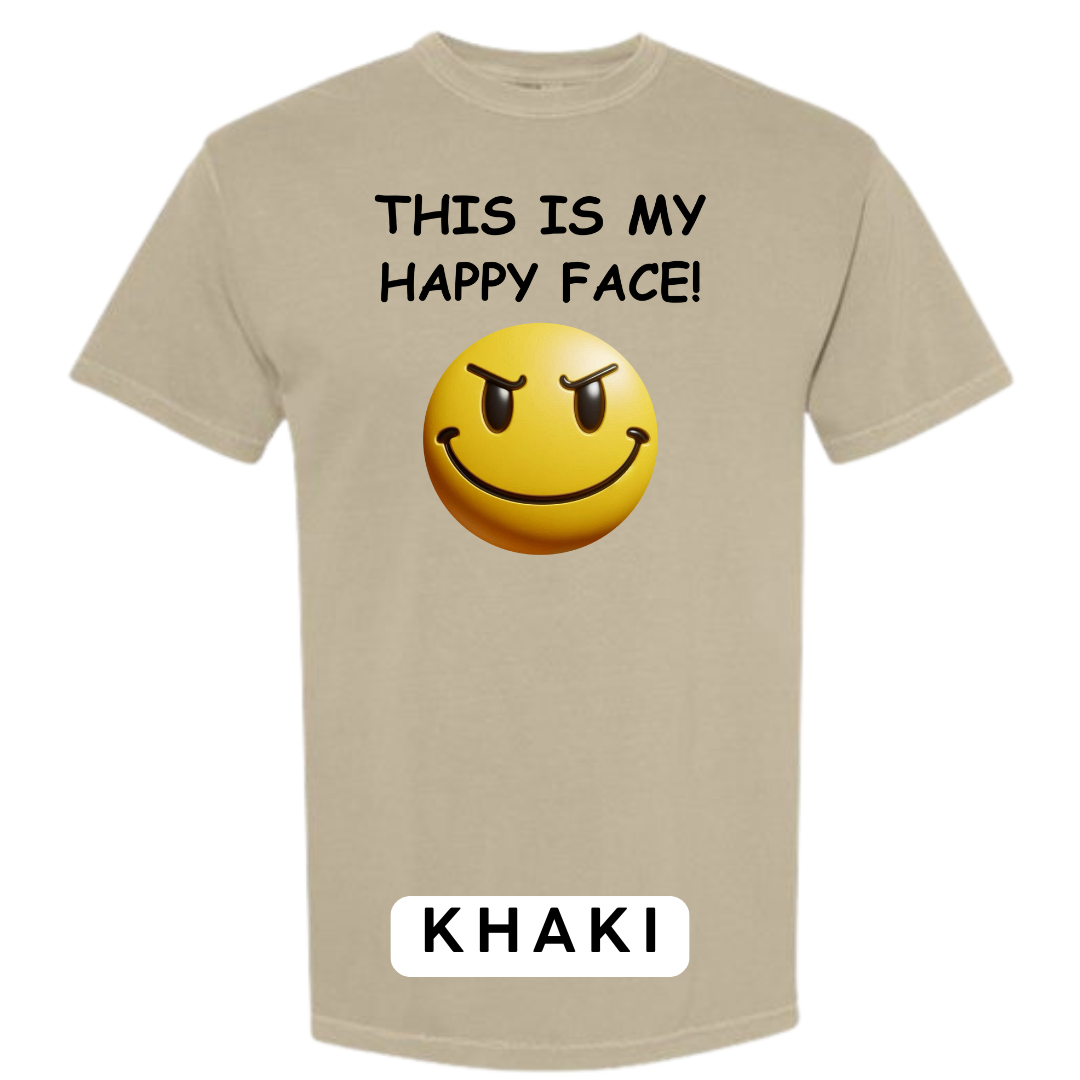This Is My Happy Face Graphic T-Shirt
