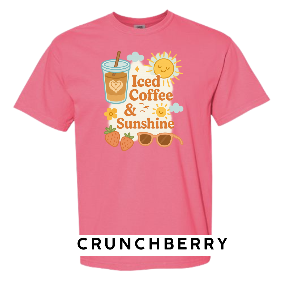 Iced Coffee & Sunshine Graphic T-Shirt
