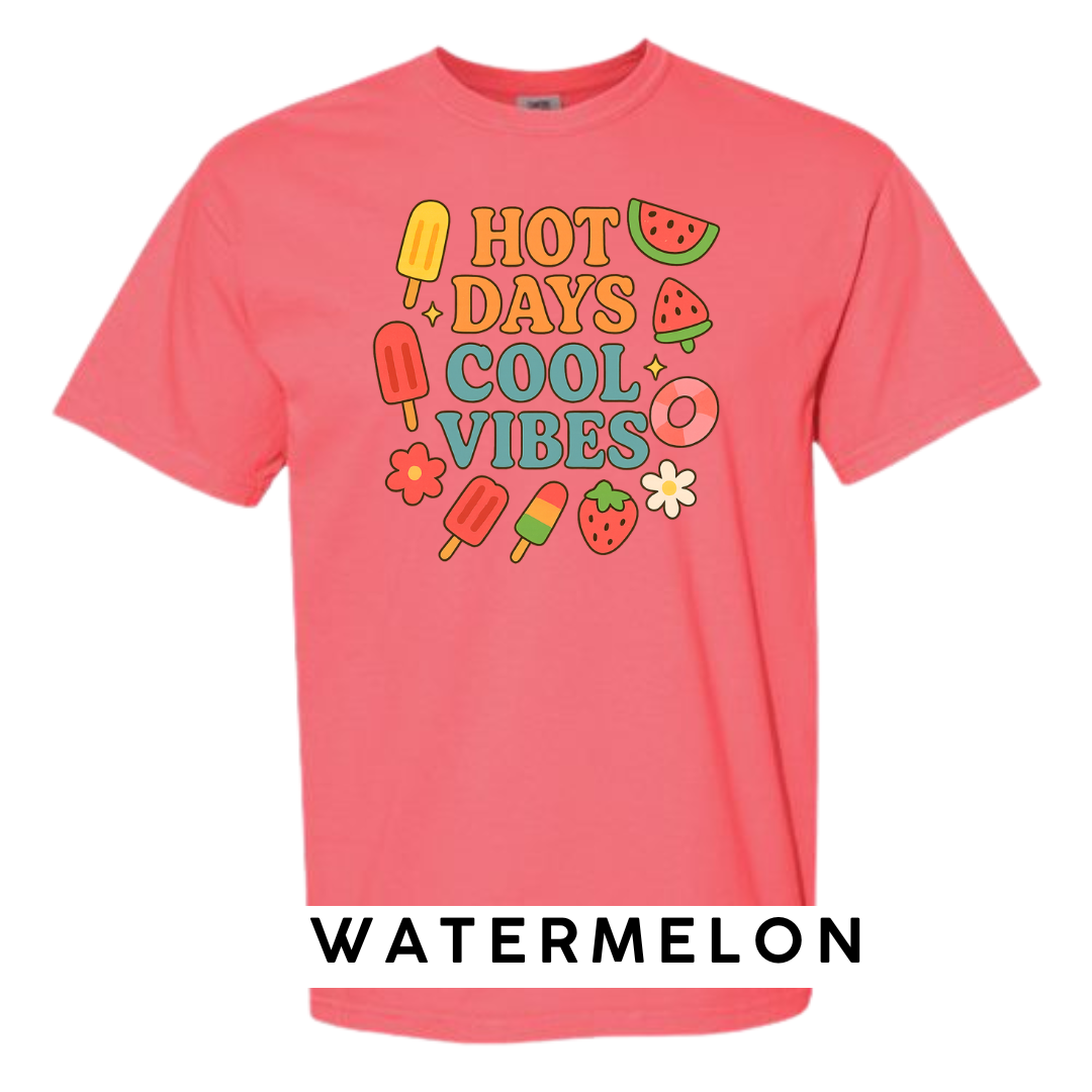 Hot Days Cool Vibes Graphic T-Shirt