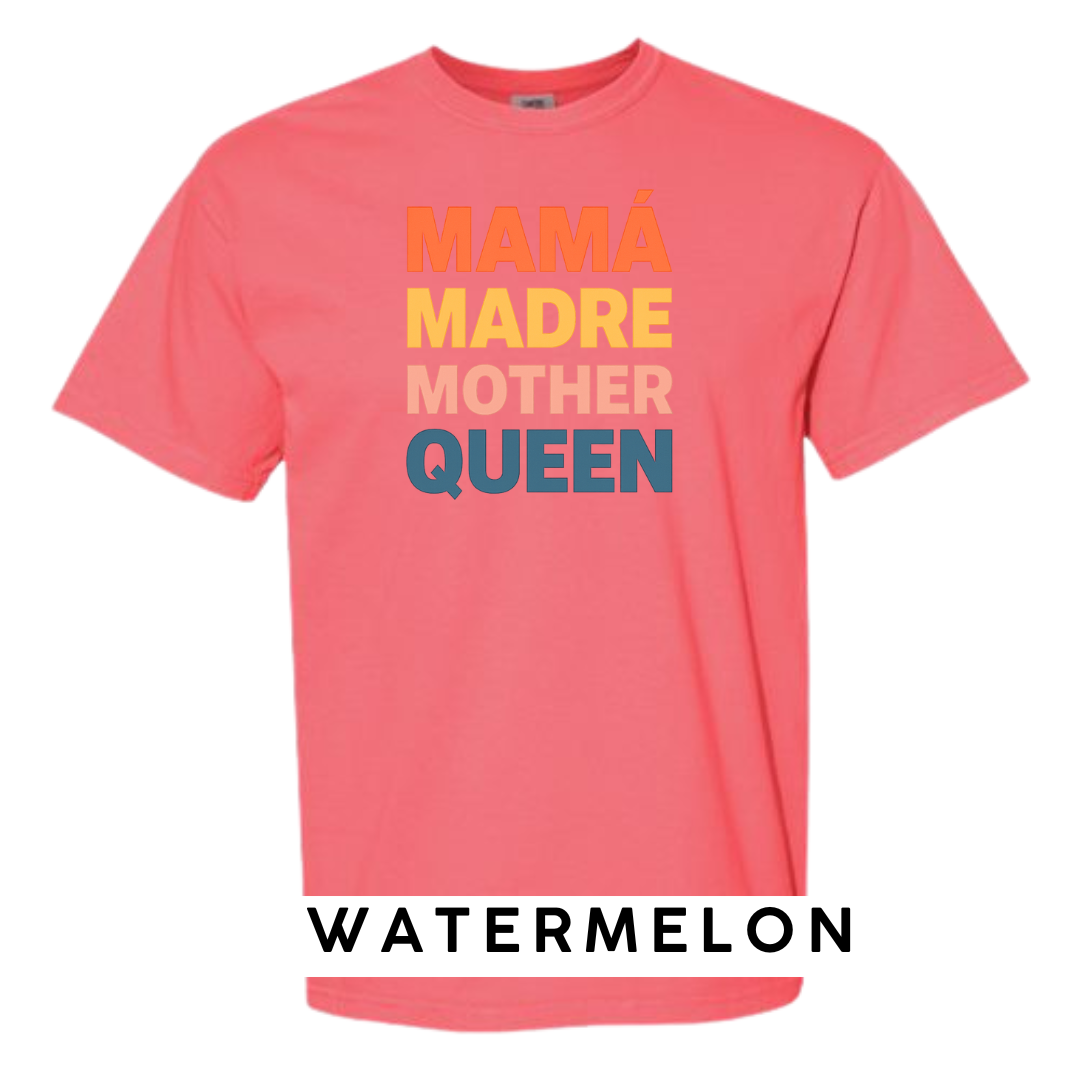 Mamá Madre Mother Queen Graphic T-Shirt