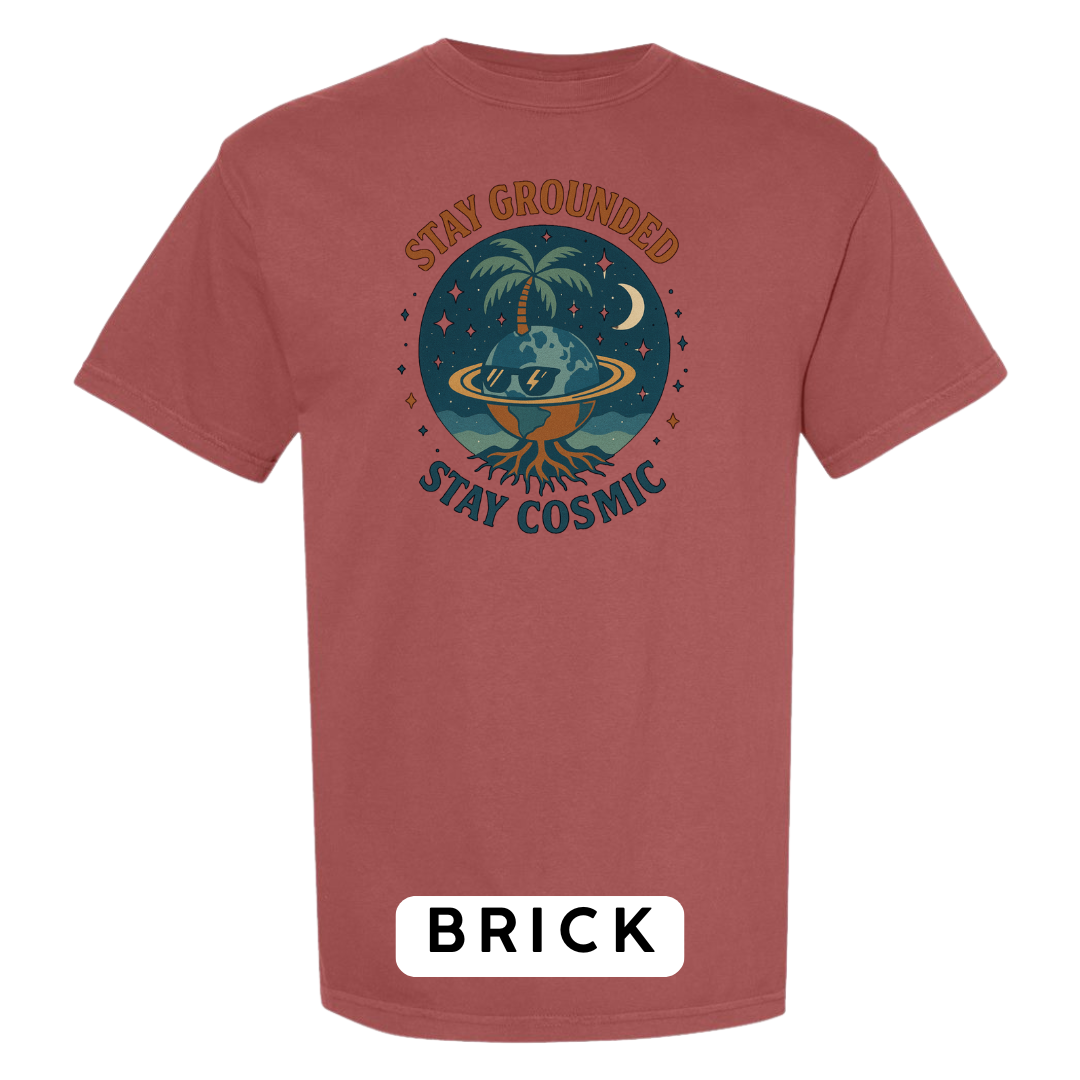 Stay Grounded Stay Cosmic Graphic T-Shirt