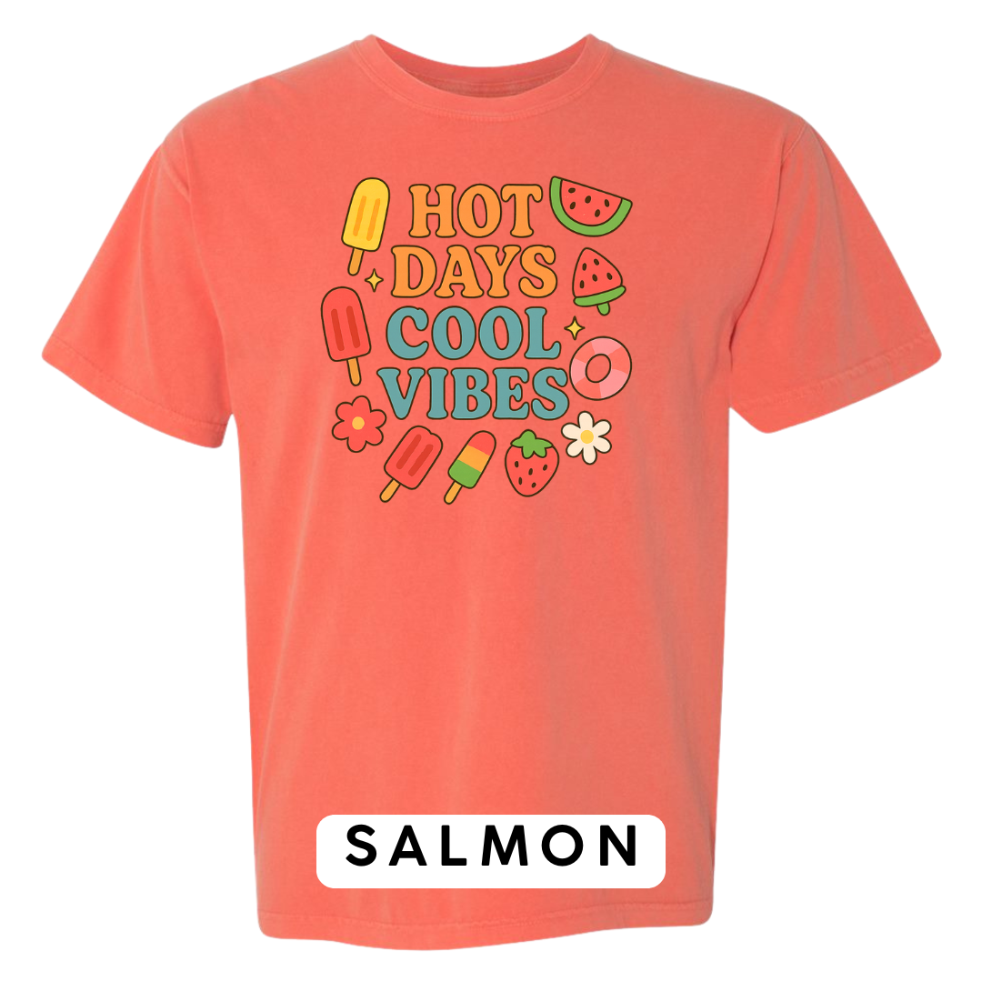 Hot Days Cool Vibes Graphic T-Shirt