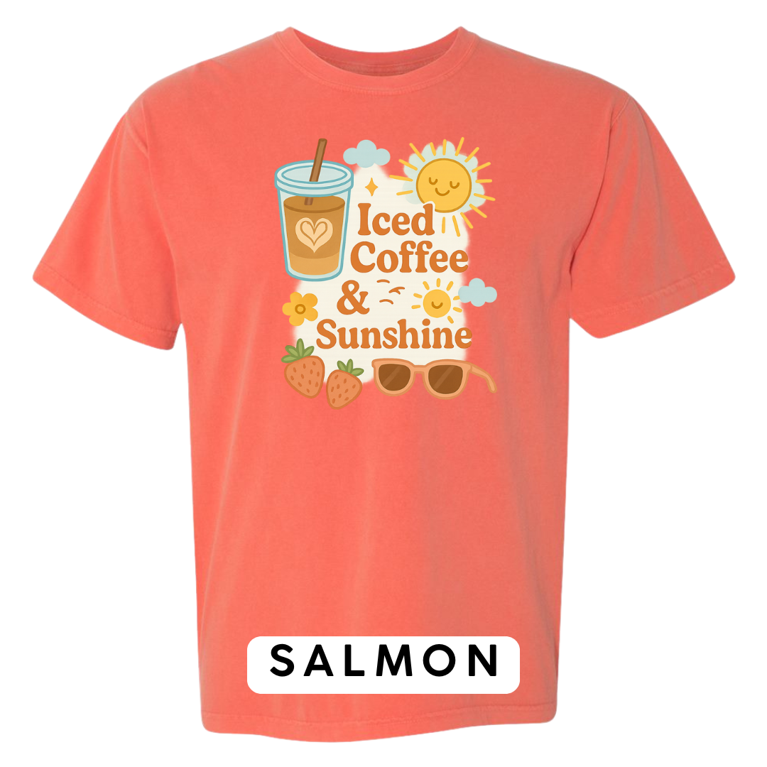 Iced Coffee & Sunshine Graphic T-Shirt