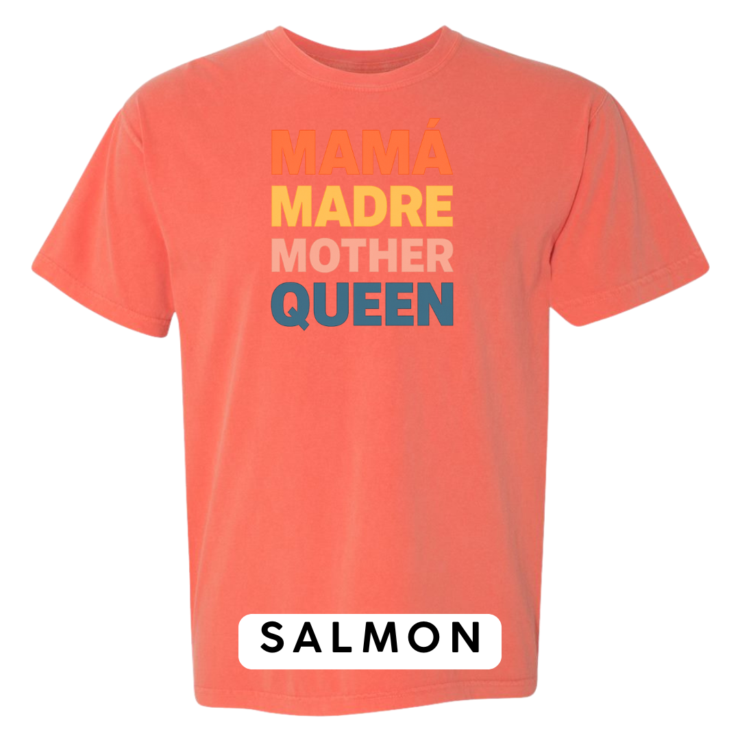 Mamá Madre Mother Queen Graphic T-Shirt