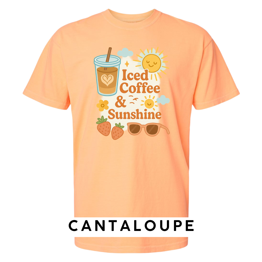 Iced Coffee & Sunshine Graphic T-Shirt