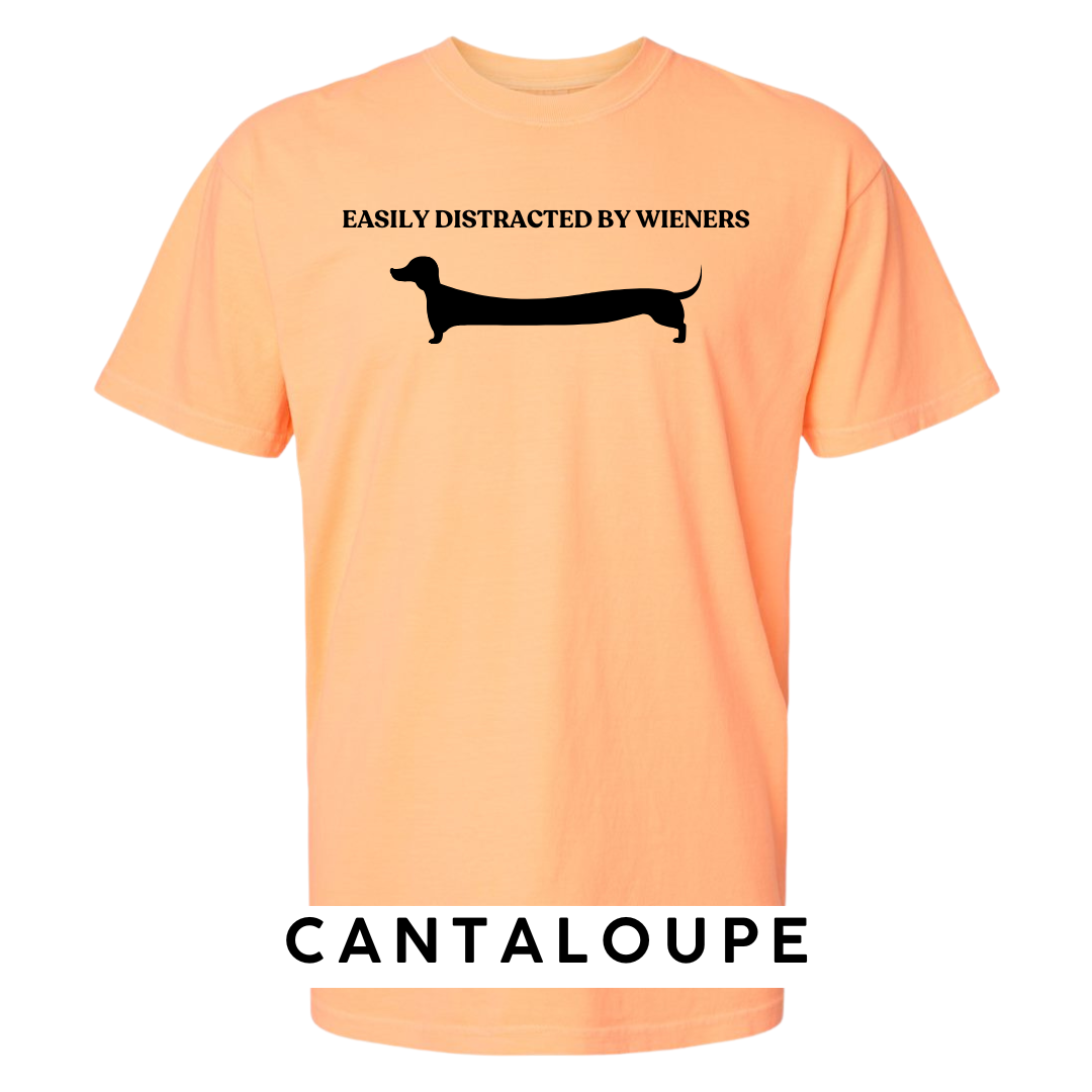 Easily Distracted by Wieners Graphic T-Shirt