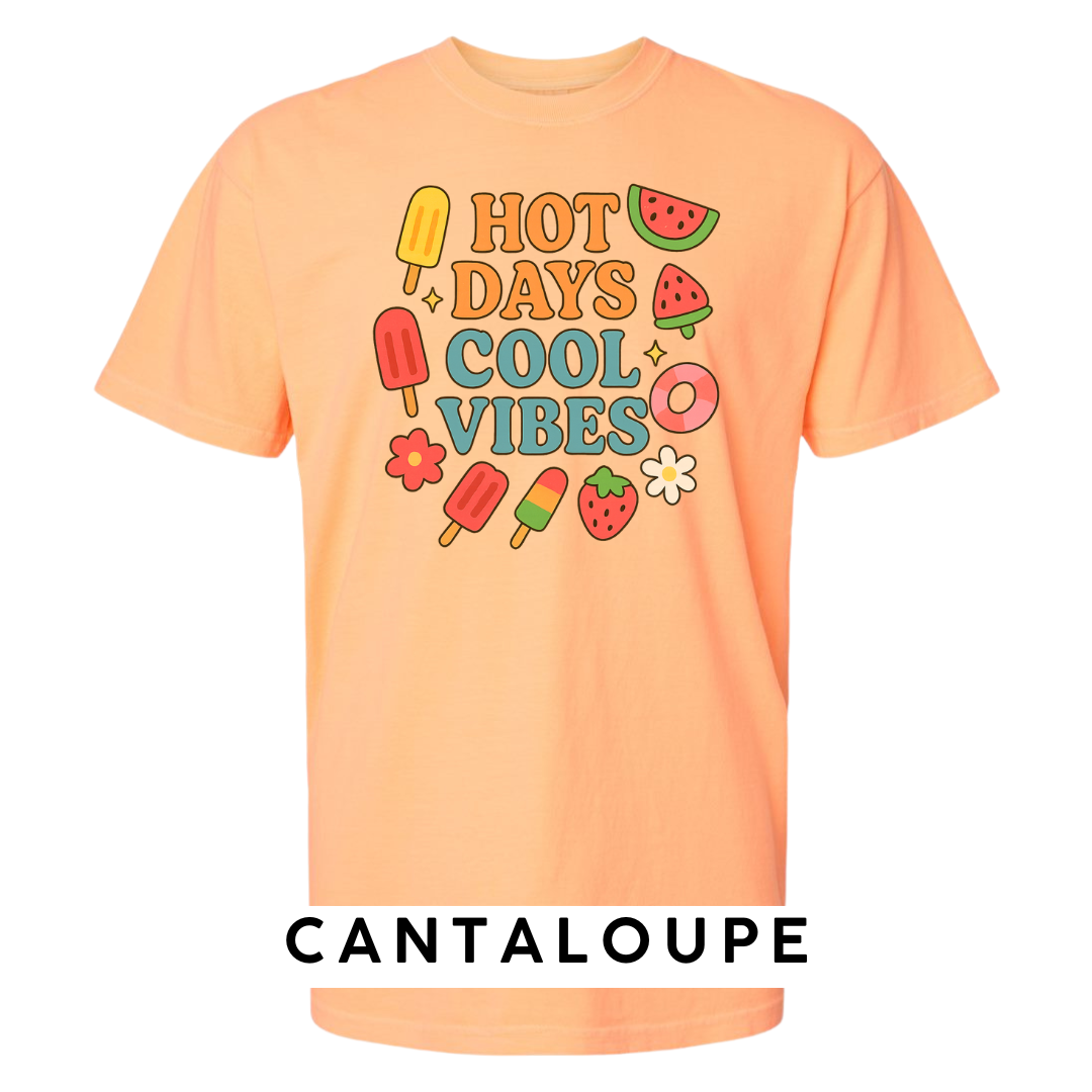 Hot Days Cool Vibes Graphic T-Shirt